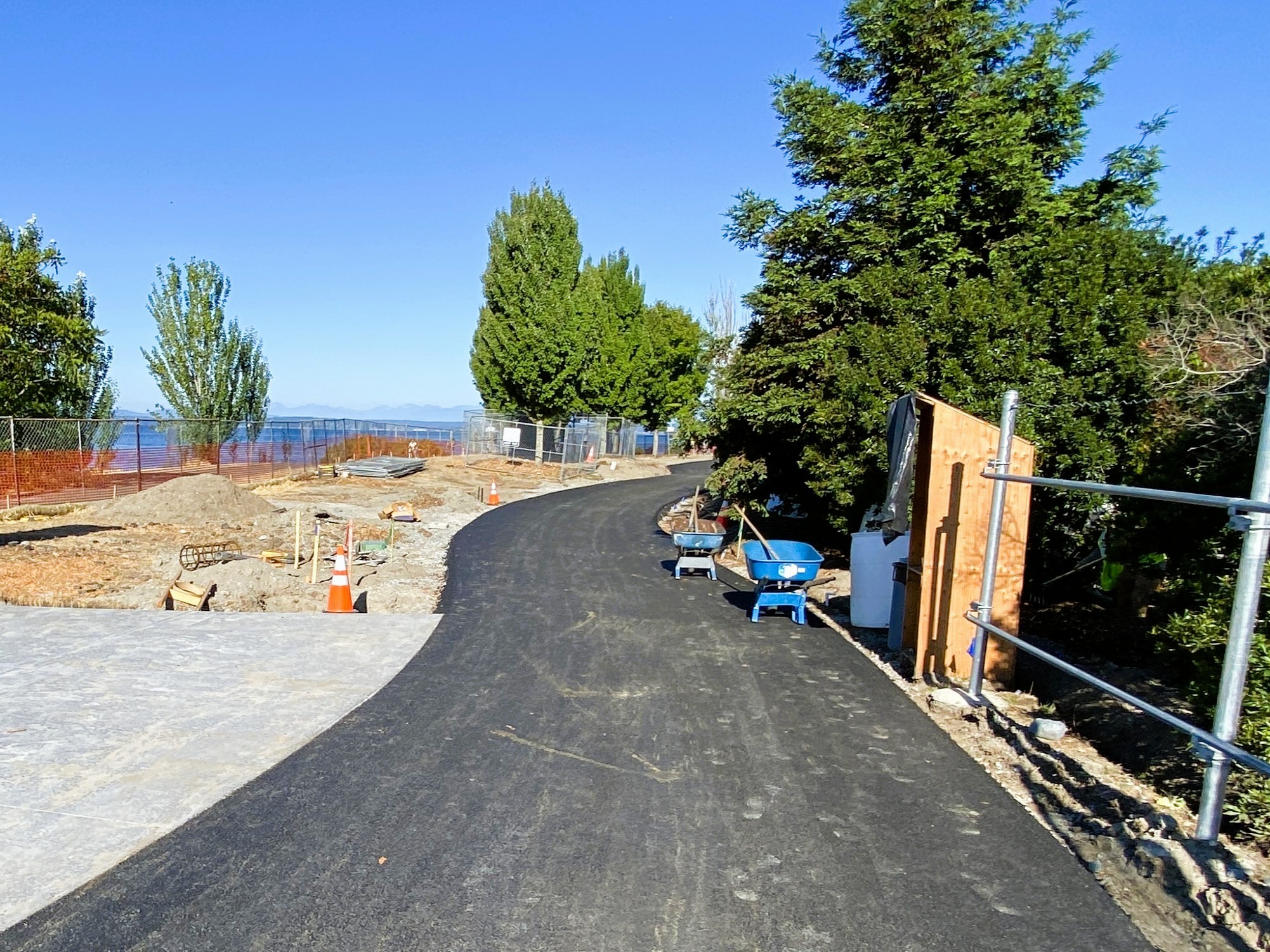 Improvements to bike path paving in Myrtle Edwards Park